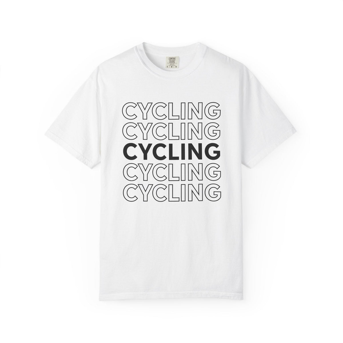 Bike Lettering Shirt Cycling Gym Unisex Gift Strong Tee product image 1