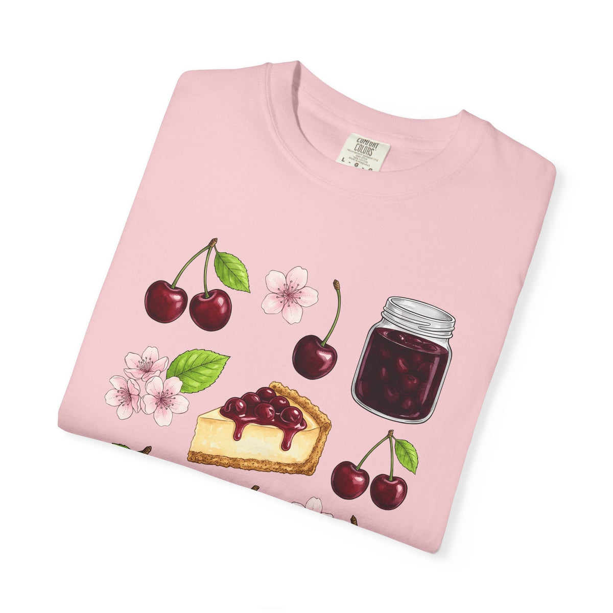 Cherry Tart Shirt Desserts Confections Unisex Gift Line Art product image 11