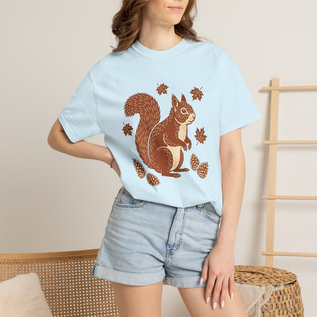 Squirrel Drawing Shirt Animals Nature Unisex Gift Ethnic product image 9
