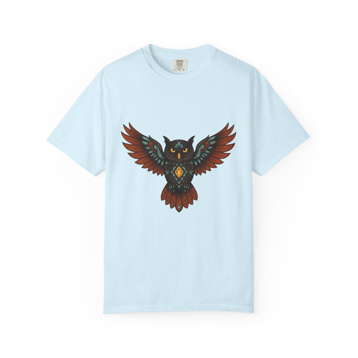 Owl Illustration Shirt Boho Chic Wildlife Unisex Gift product image 2