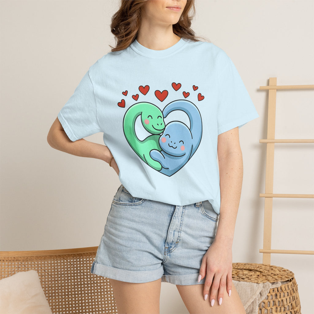 Dino Couple Shirt St. Valentine's Day Affection Unisex Gift product image 9