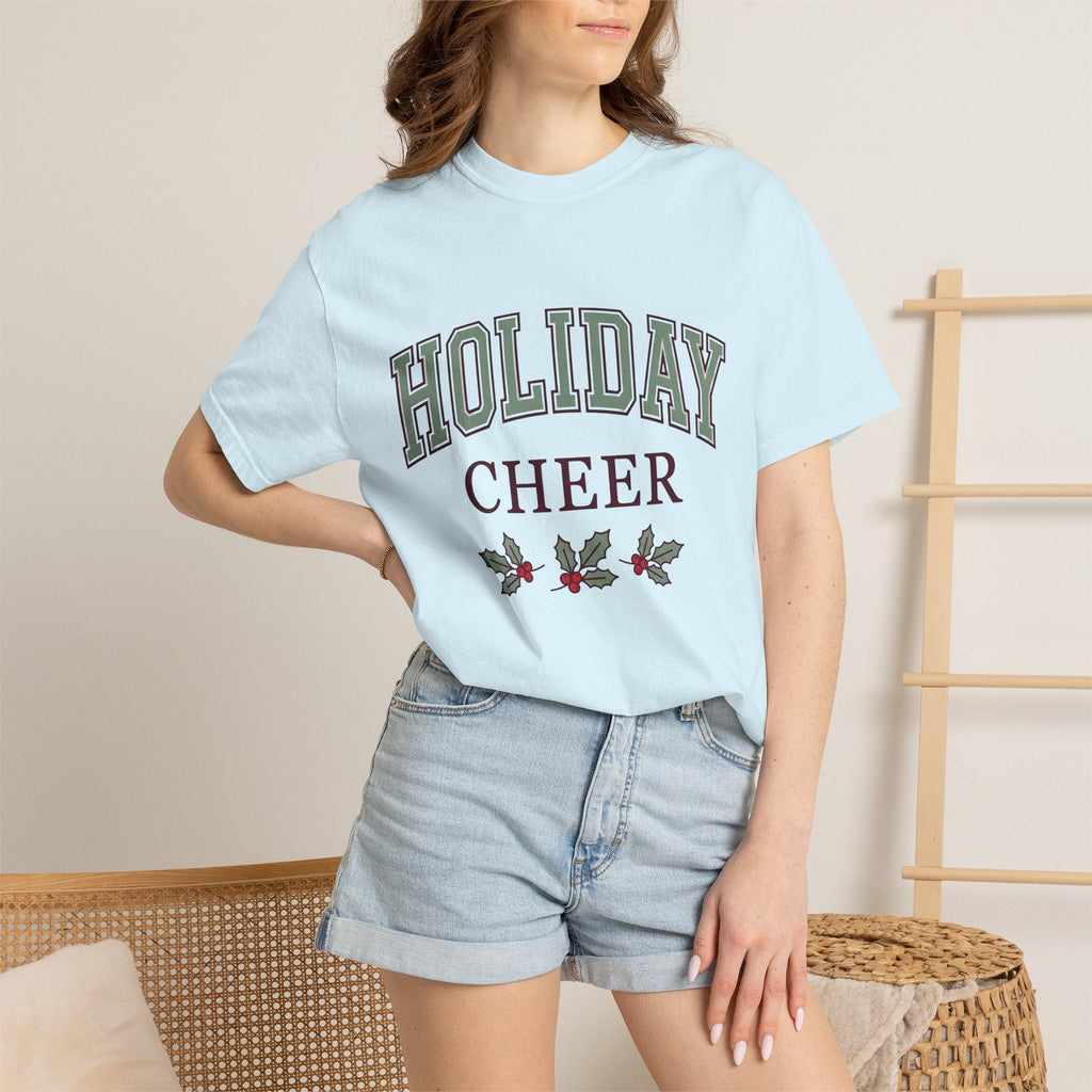 Holly Leaves Collegiate T-Shirt – Vintage Christmas Holiday product image 9