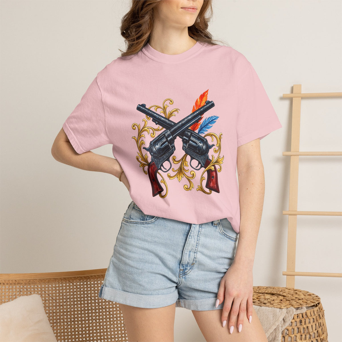 Crossed Revolvers Shirt Cowgirl Country Gift for Women product image 12
