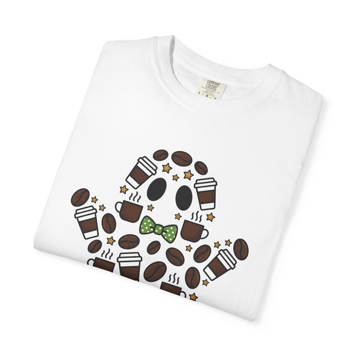 Ghost Coffee Shirt Halloween Unisex Gift Cartoon Tee T-Shirt product image 5