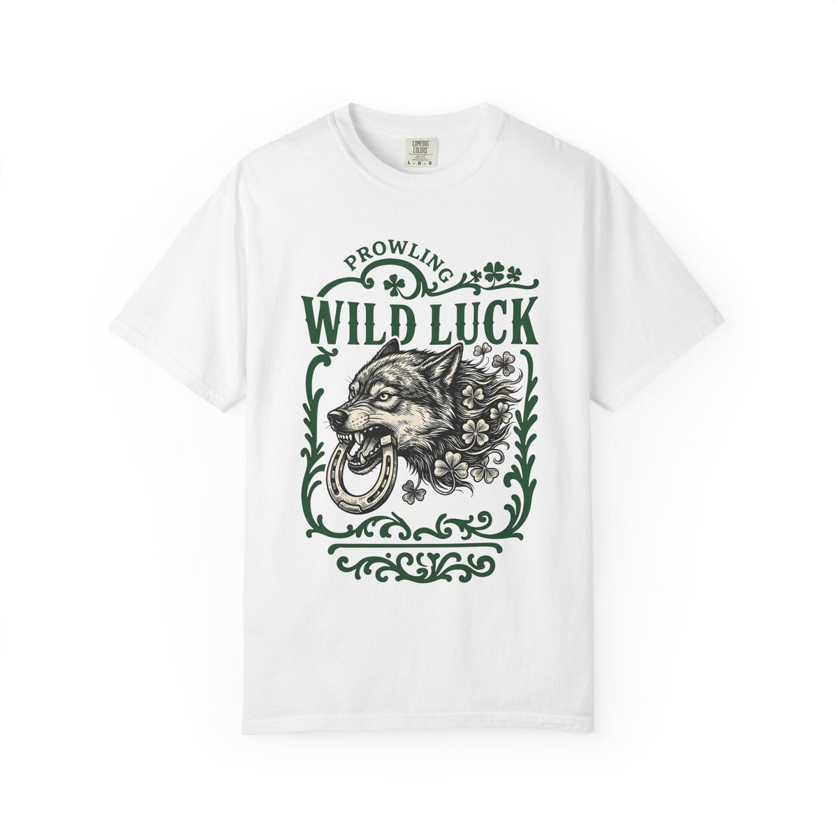 Wolf Head Shirt St Patrick's Day Animal Unisex Gift Tattoo product image 1