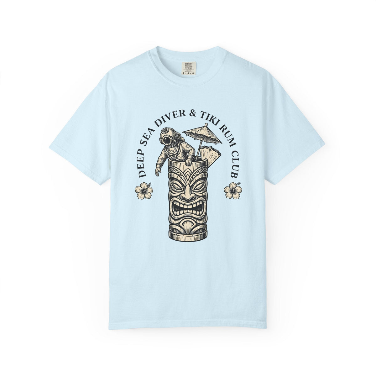 Tiki Mug Diver Shirt Drinks Tropical Unisex Gift Vintage Tee Scuba Diver T-Shirt