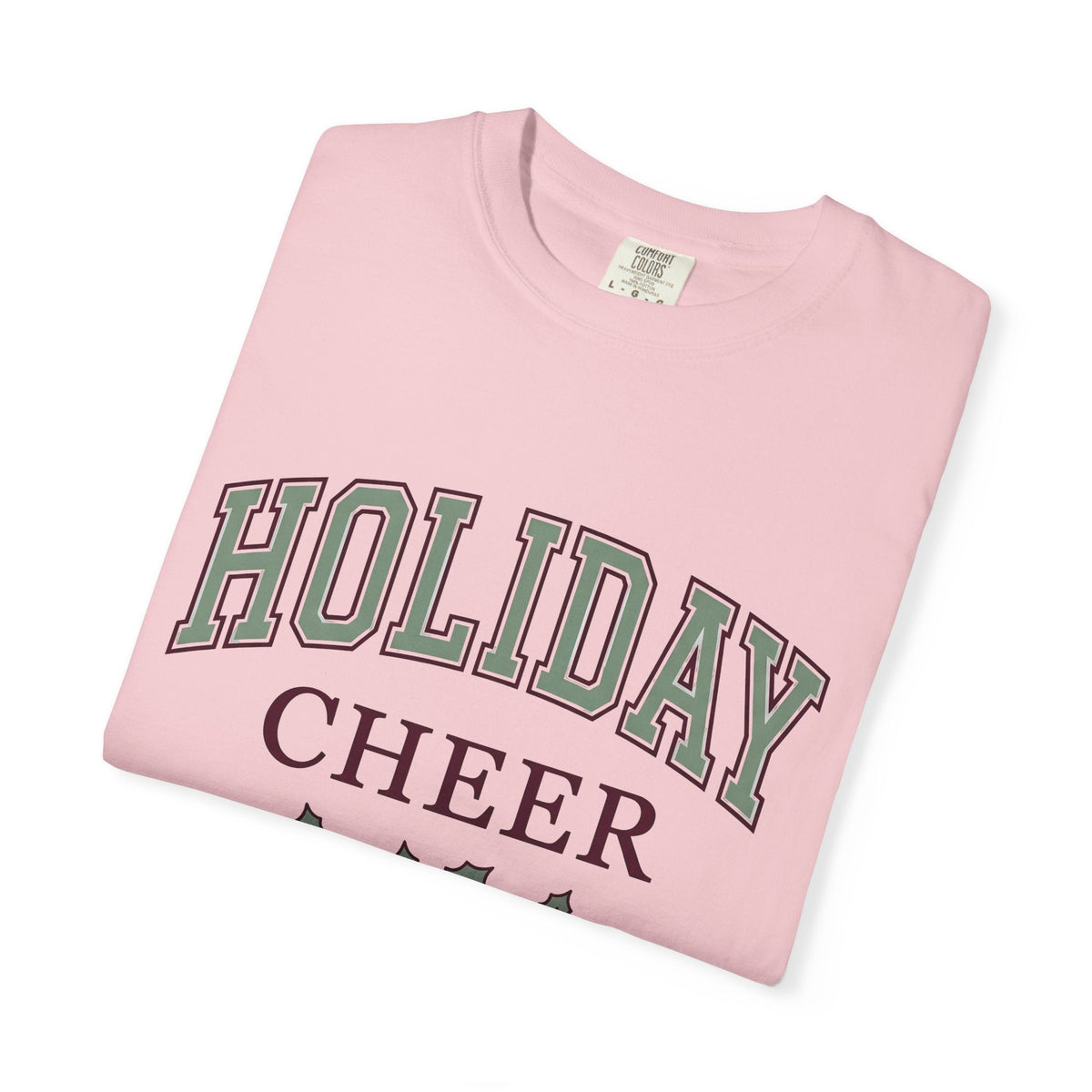Holly Leaves Collegiate T-Shirt – Vintage Christmas Holiday product image 11