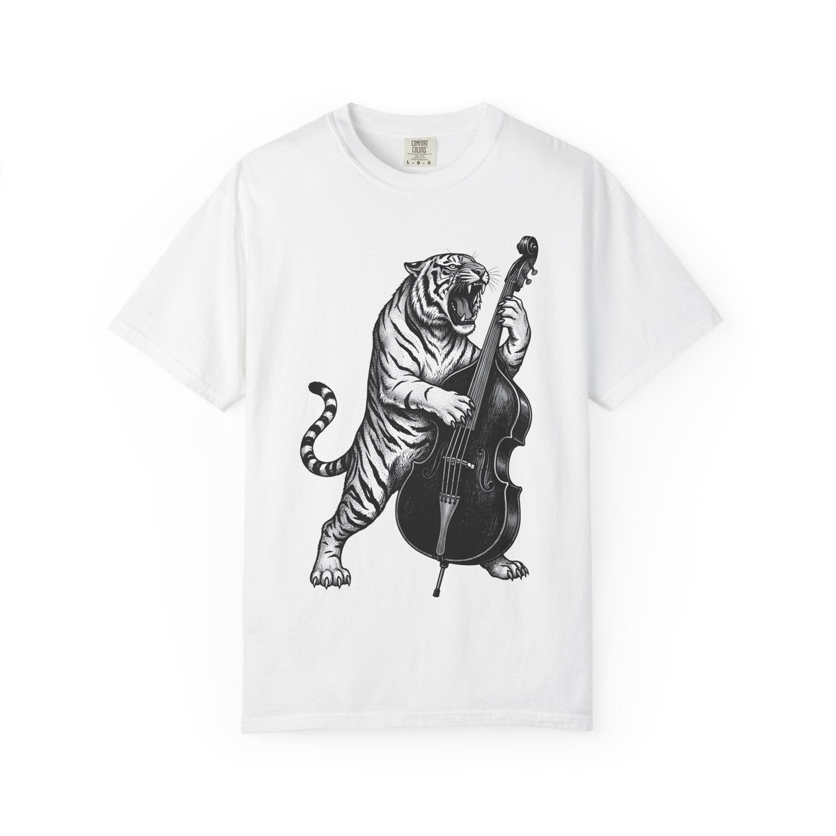 Tiger Double Bass Shirt Funny Sound Unisex Gift product image 1