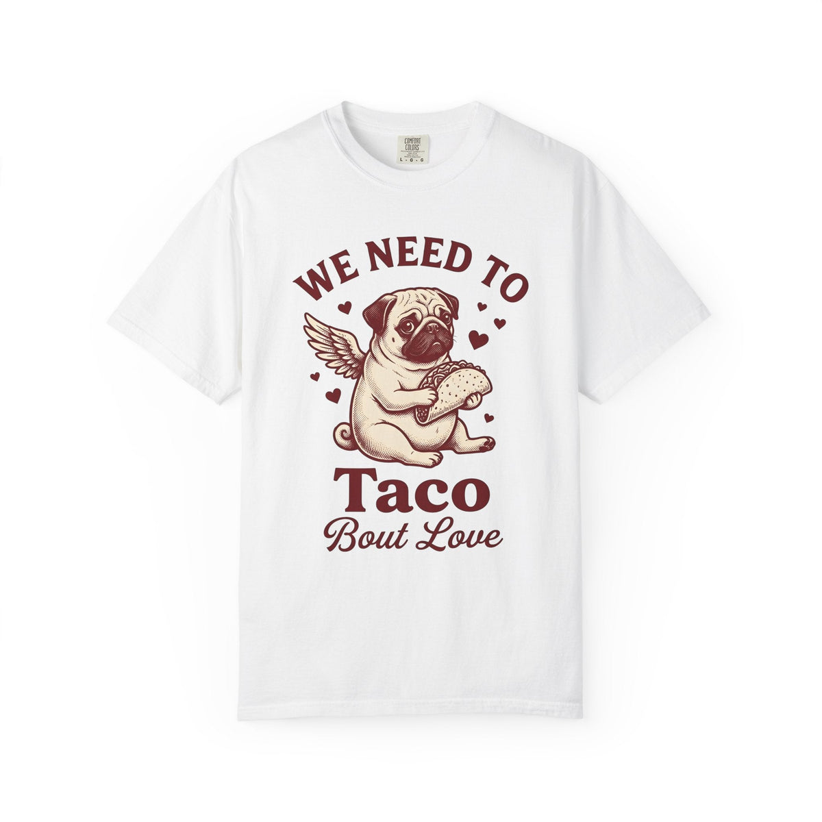 Pug Taco Shirt Valentines Day Dog Gift Women Vintage Tee product image 1
