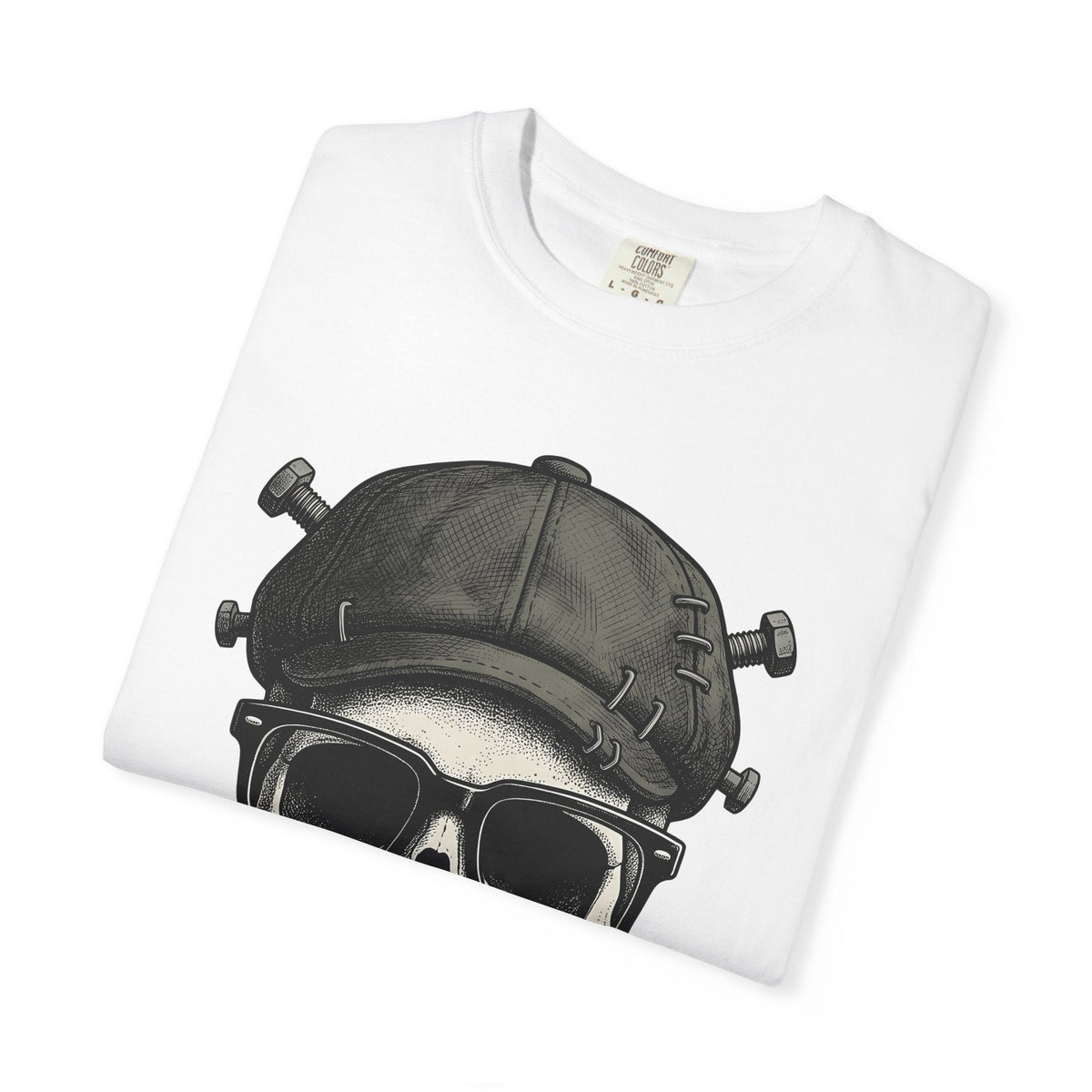 Skull Beanie Shirt Halloween Macabre Unisex Gift Skin Art product image 6