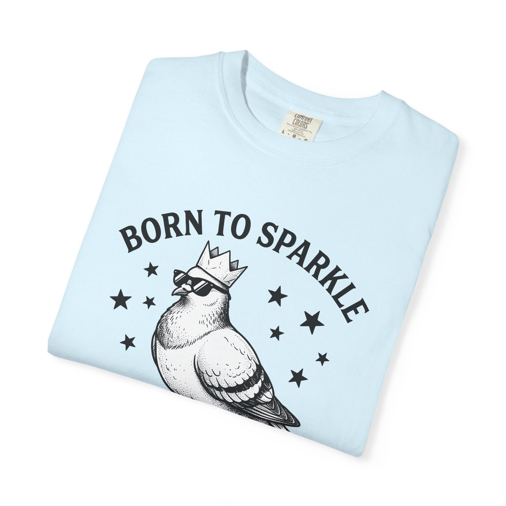 Pigeon Crown Cartoon T-Shirt – Funny Bird Critter Comic product image 8