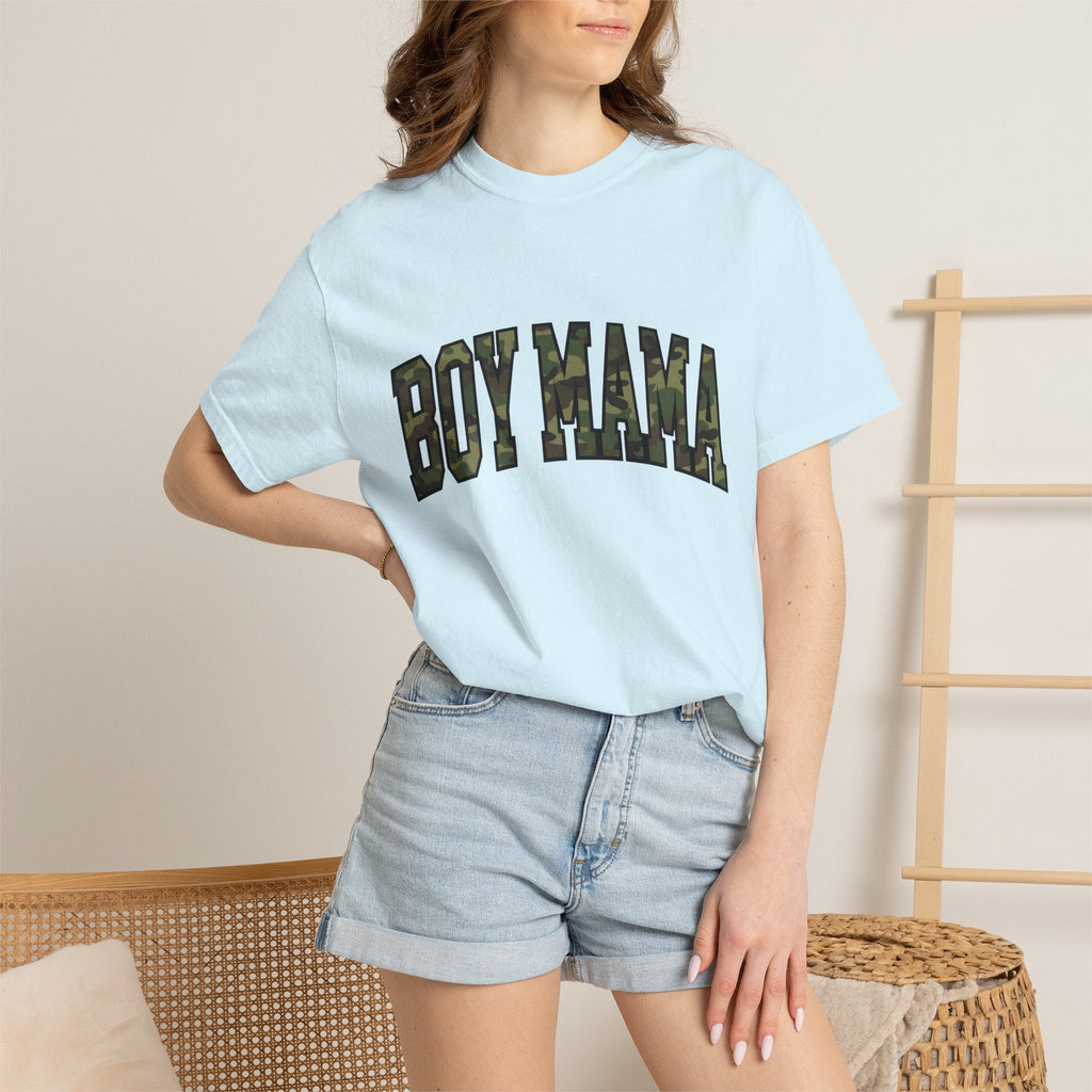 Camo Varsity Font Shirt Moms Kin Gift for Women Thick Tee product image 9
