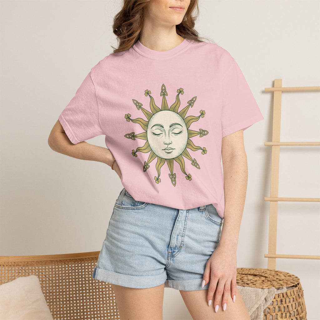 Sun Face Shirt St Patrick's Day Celestial Unisex Gift Boho product image 12