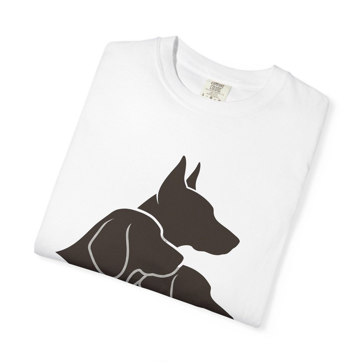 Puppy Silhouette Shirt Dog Creatures Gift Women Basic Tee product image 5