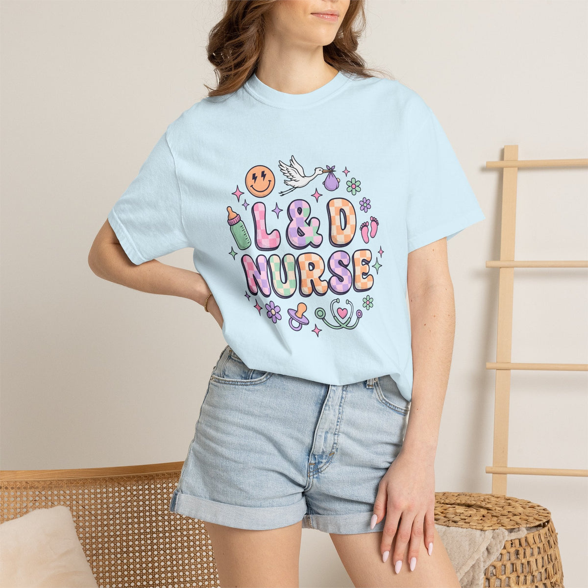 Stork Infant Shirt Nurse Baby Care Unisex Gift Playful Tee product image 9