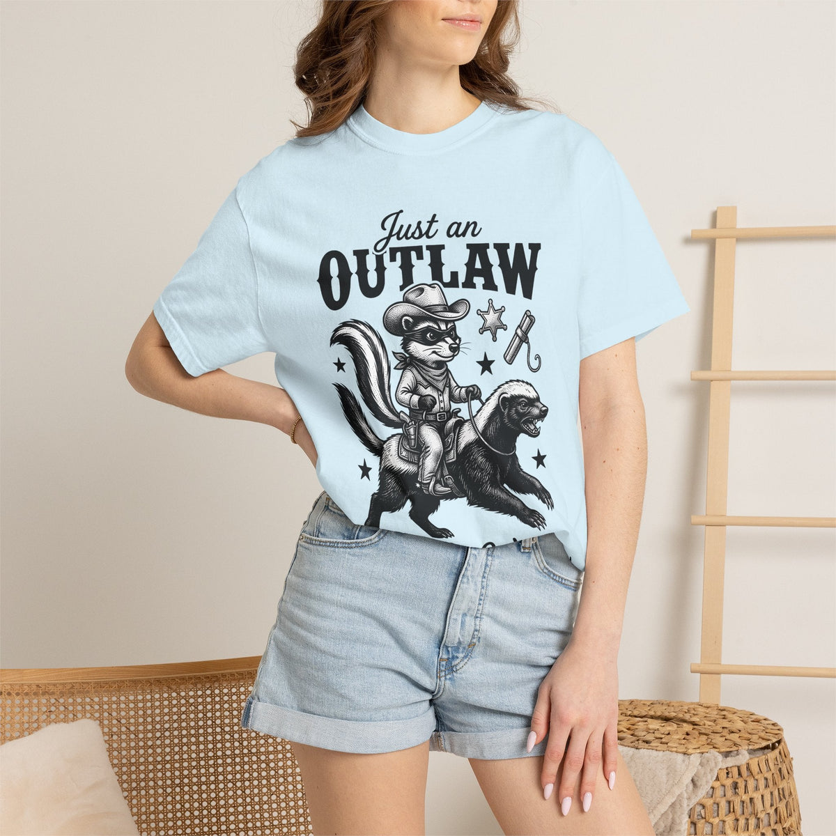 Raccoon Cowboy Retro T-Shirt – Funny Western Wildlife product image 9