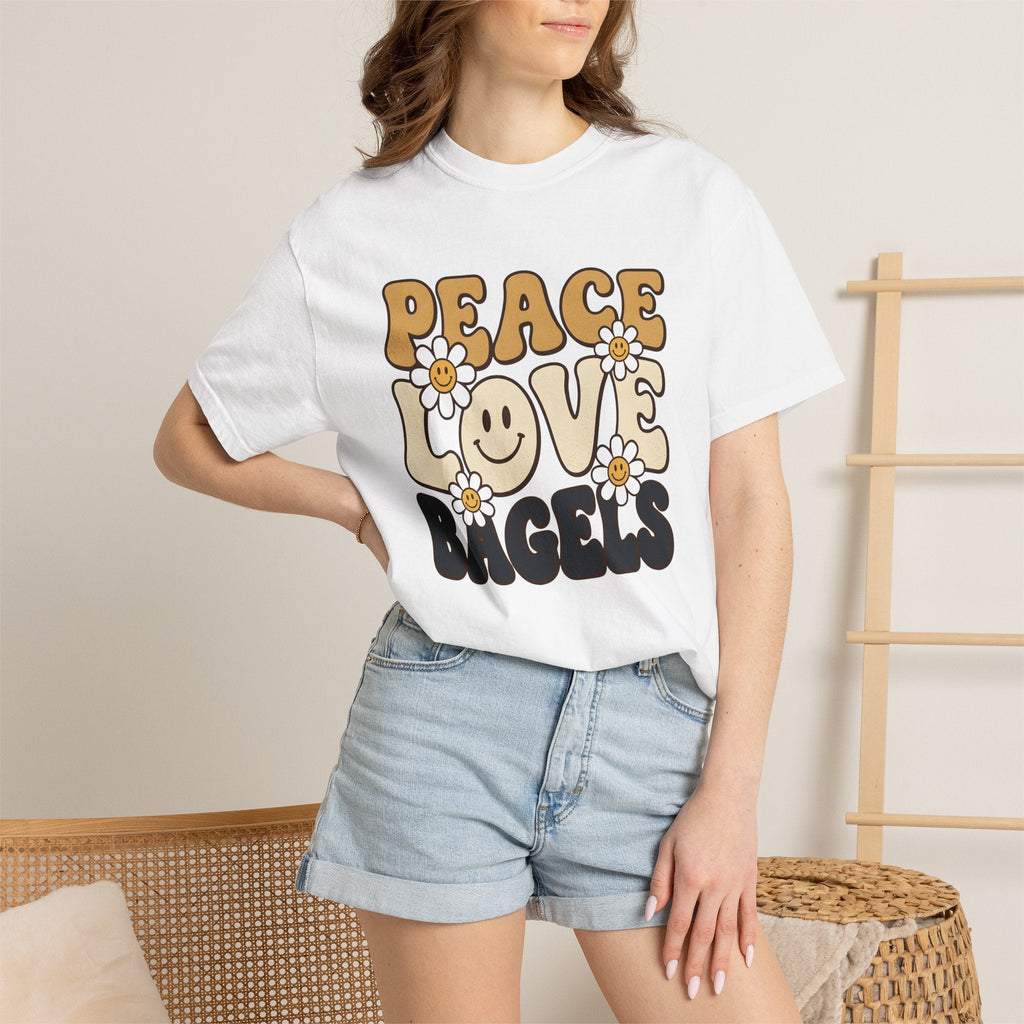 Bagel Art Shirt Bagels Pastry Unisex Gift Hand Drawn Tee product image 6