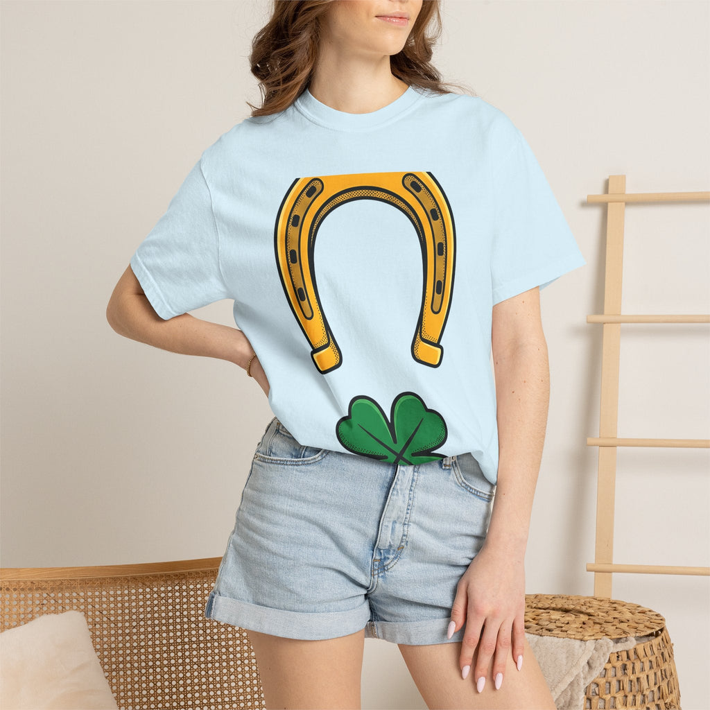 Horseshoe Clover Shirt St Patrick's Day Superstition Unisex product image 9