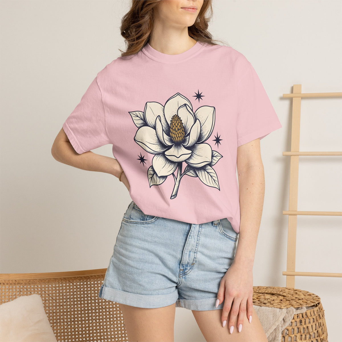 Magnolia Petal Shirt Floral Plants Gift Women Botanical product image 12