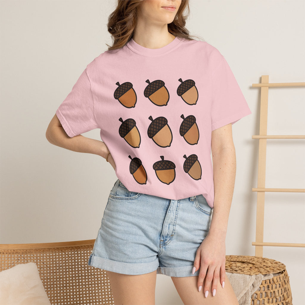 Acorn Print Comic T-Shirt – Cute Fall Autumn Oak Design product image 12