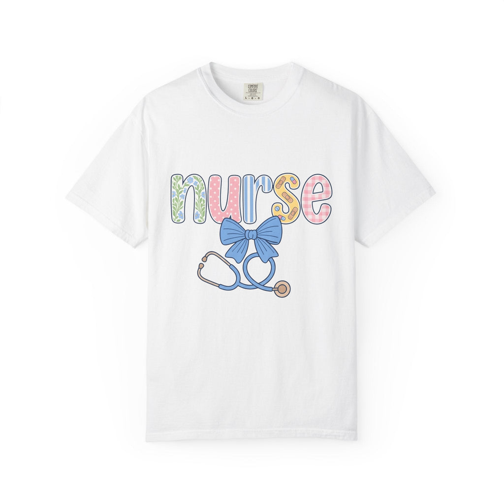 Nurse Stethoscope Bow Shirt Hospital Unisex Gift Adorable product image 1