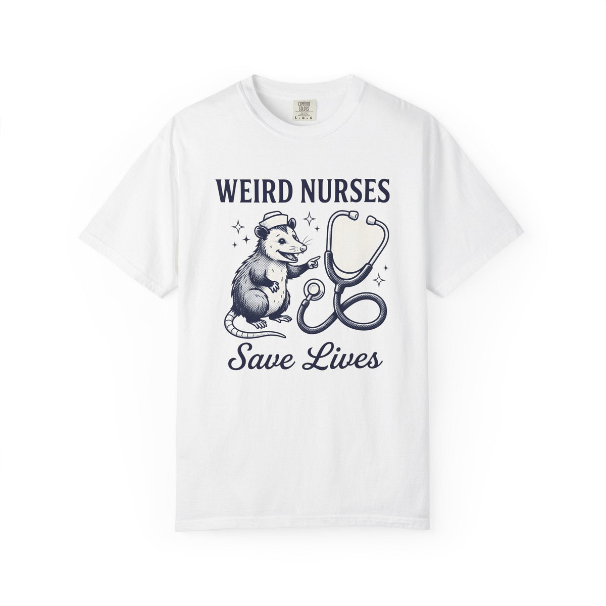 Possum Nurse Shirt Nurses Creatures Unisex Gift Hand Drawn product image 1