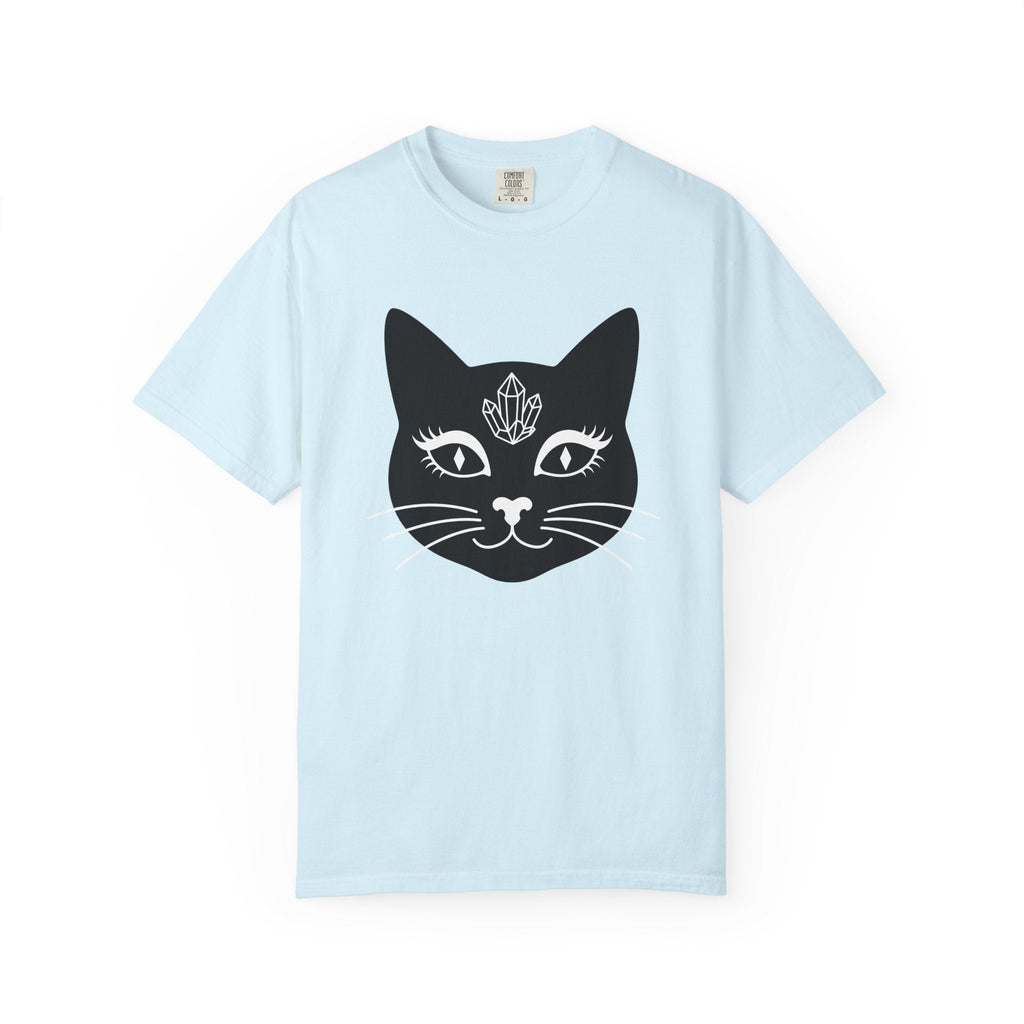 Black Cat Face Shirt Witchy Gift for Women Minimalist Tee product image 2