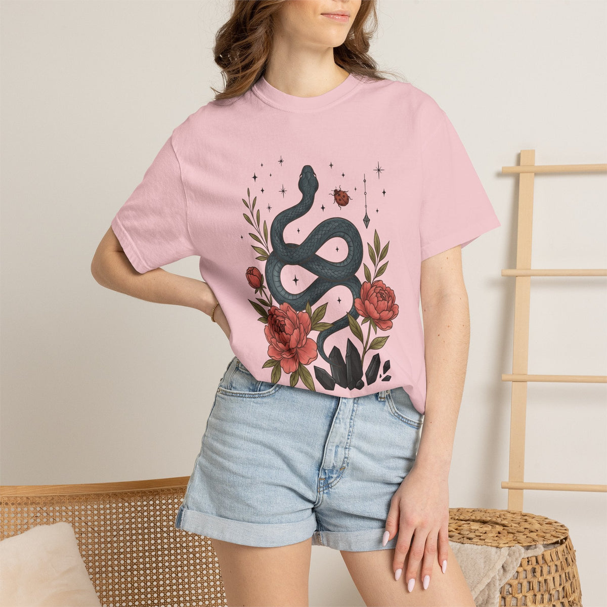 Serpent Bloom Shirt Boho Chic Esoteric Unisex Gift product image 12