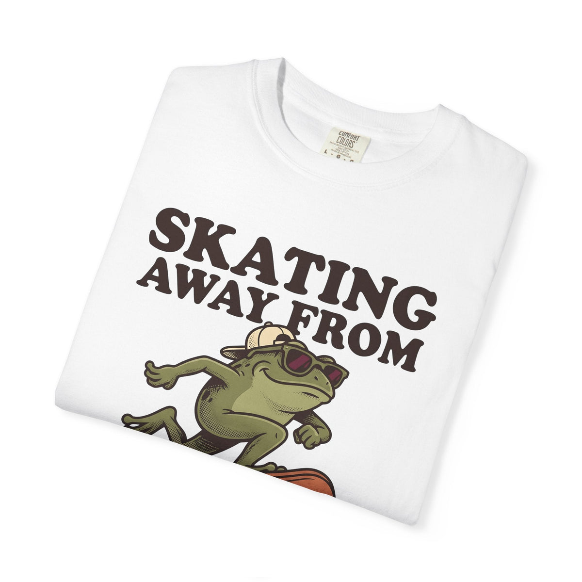 Frog Skater Cool Glasses T-Shirt – Funny Toad Animal product image 5