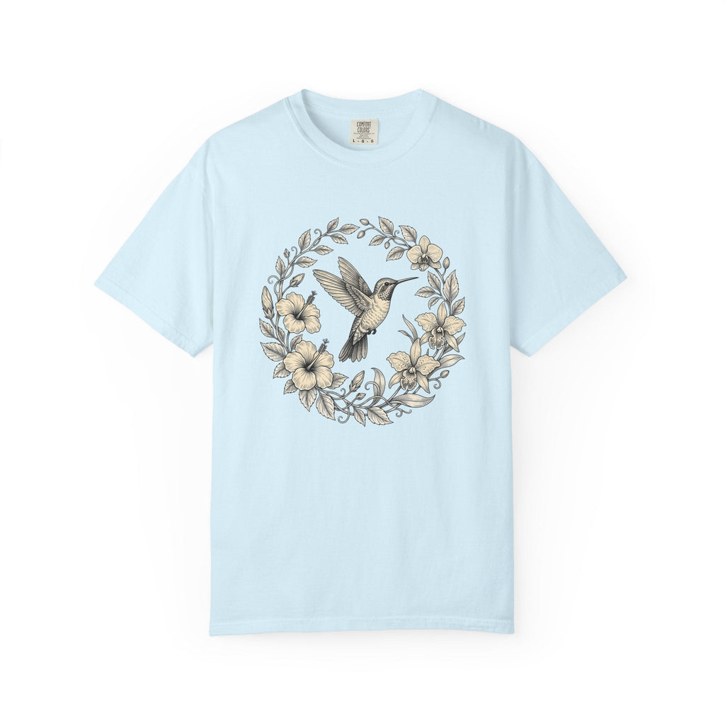Hummingbird Ring Shirt Animals & Flowers Environment Unisex Gift Leafy Tee