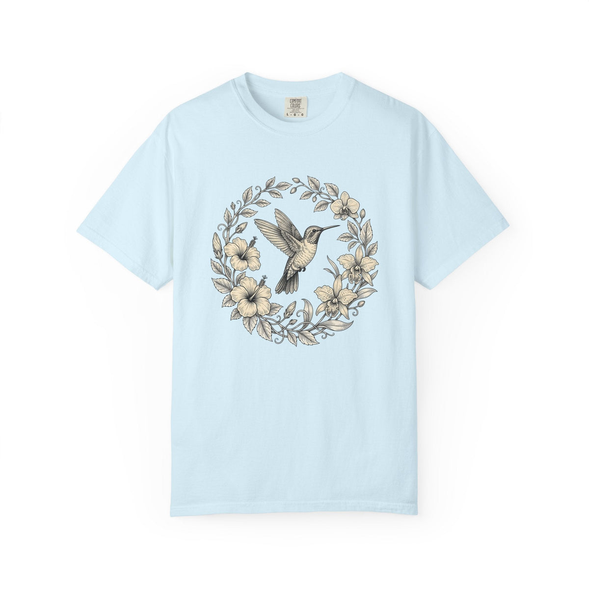 Hummingbird Ring Shirt Animals & Flowers Environment Unisex Gift Leafy Tee