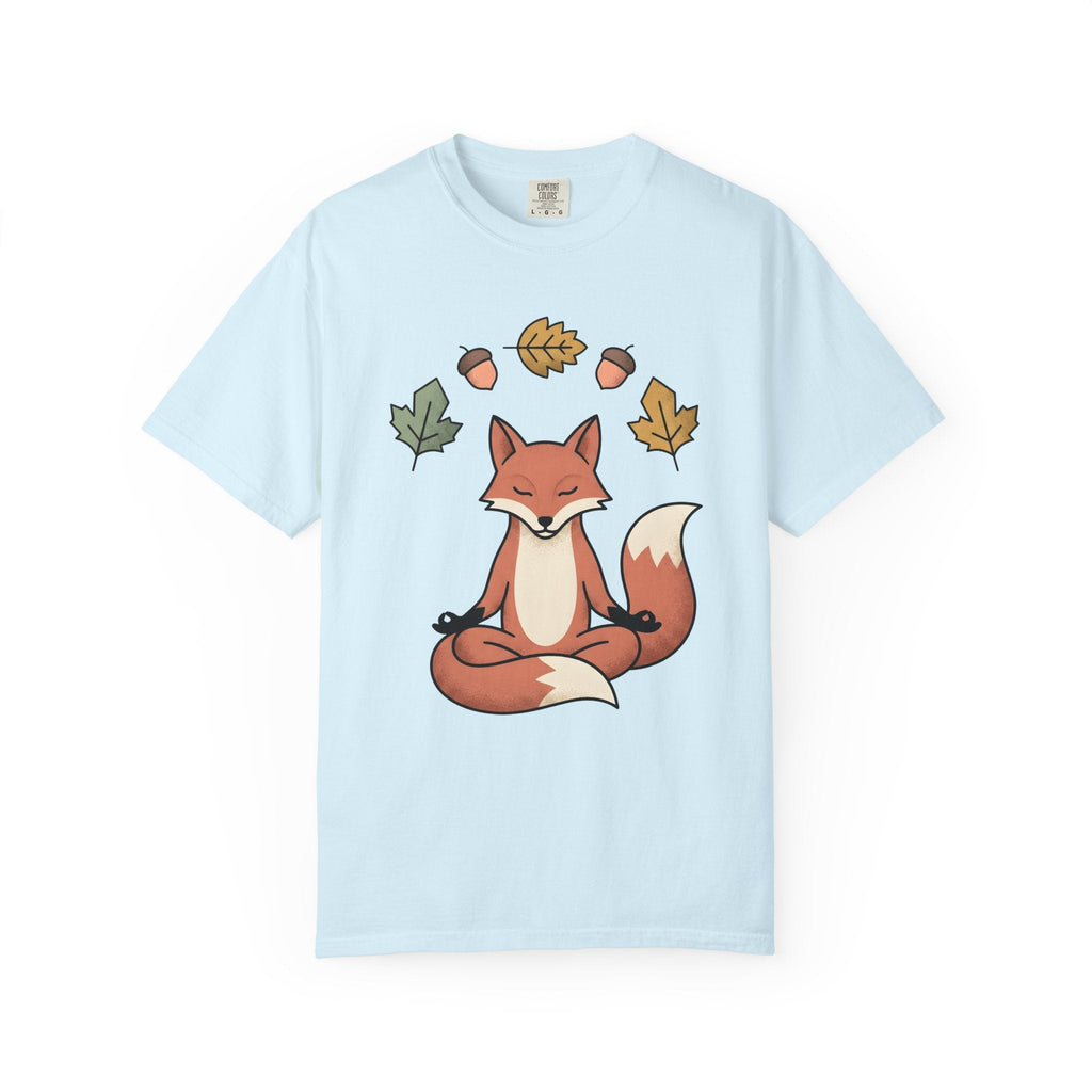Calm Fox Shirt Yoga Enthusiast Pets Unisex Gift Cartoon Tee product image 2