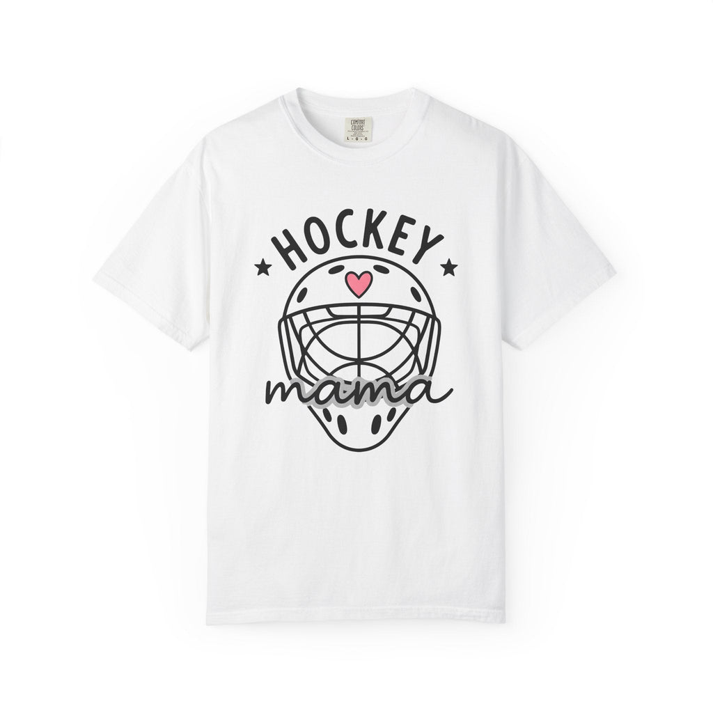 Hockey Helmet Shirt Moms Sports Gift for Women Cute Tee product image 1