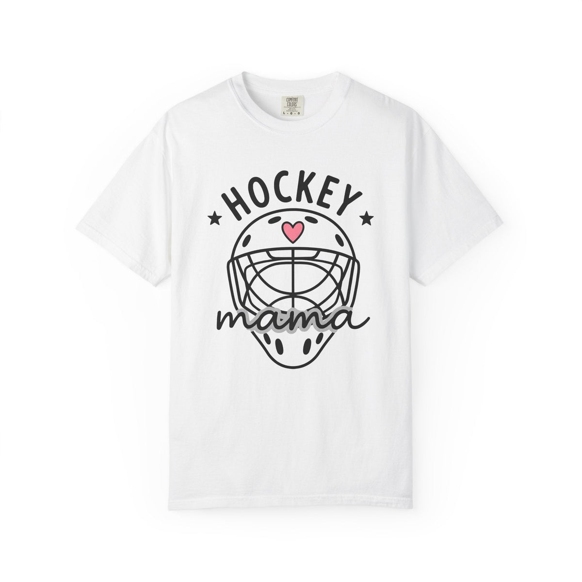 Hockey Helmet Shirt Moms Sports Gift for Women Cute Tee product image 1