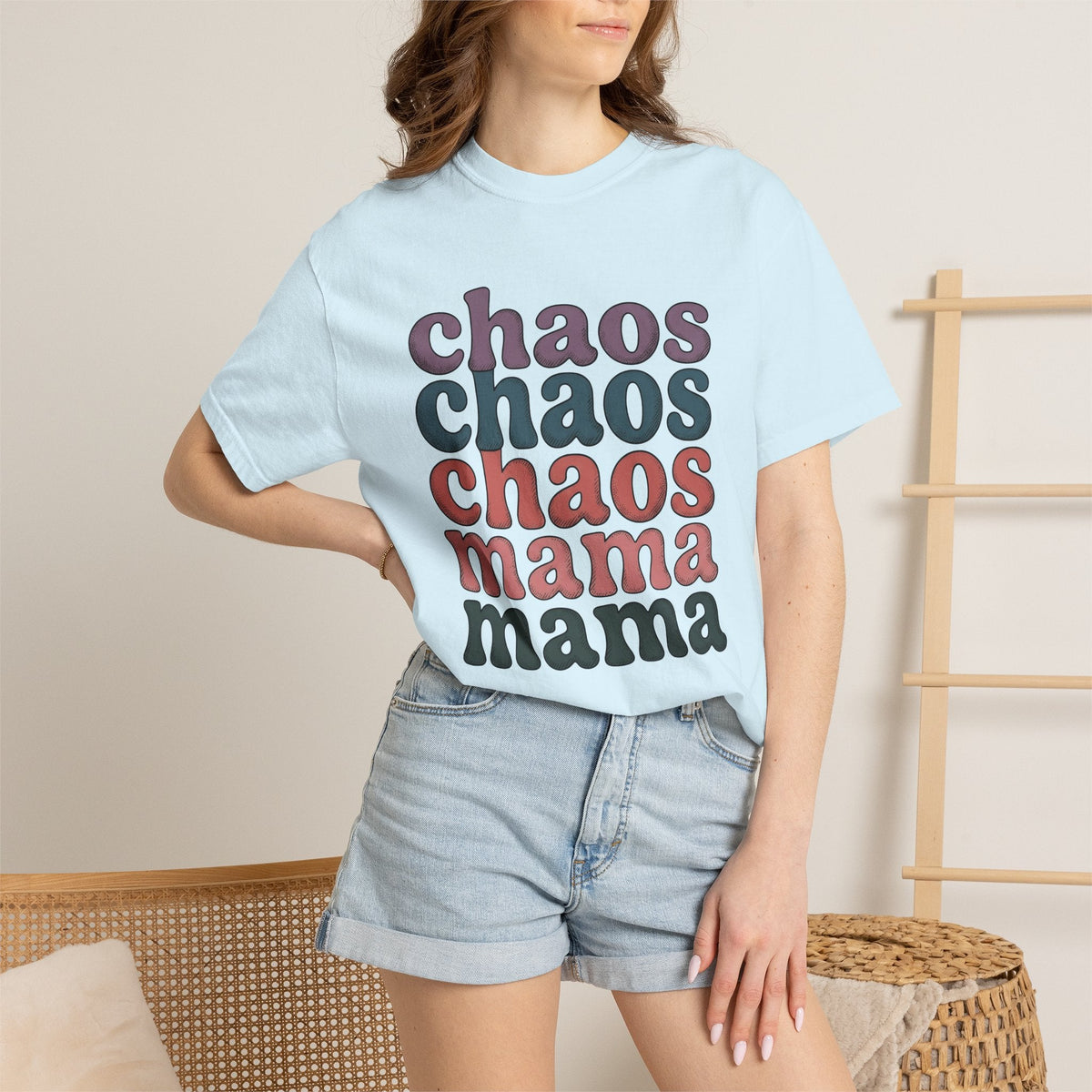 Bold Text Print Hand-Drawn T-Shirt – Mom Appreciation product image 9