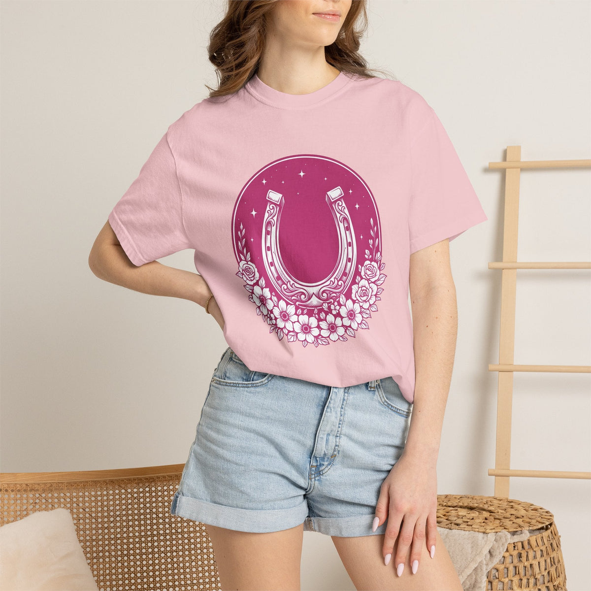 Floral Horseshoe Shirt Cowgirl Rodeo Gift for Women Hippie product image 12
