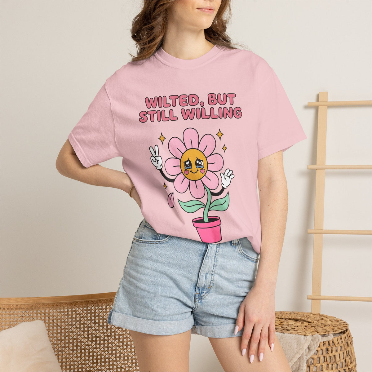Cute Flower Shirt Funny Inspiration Unisex Gift Chibi Tee product image 12