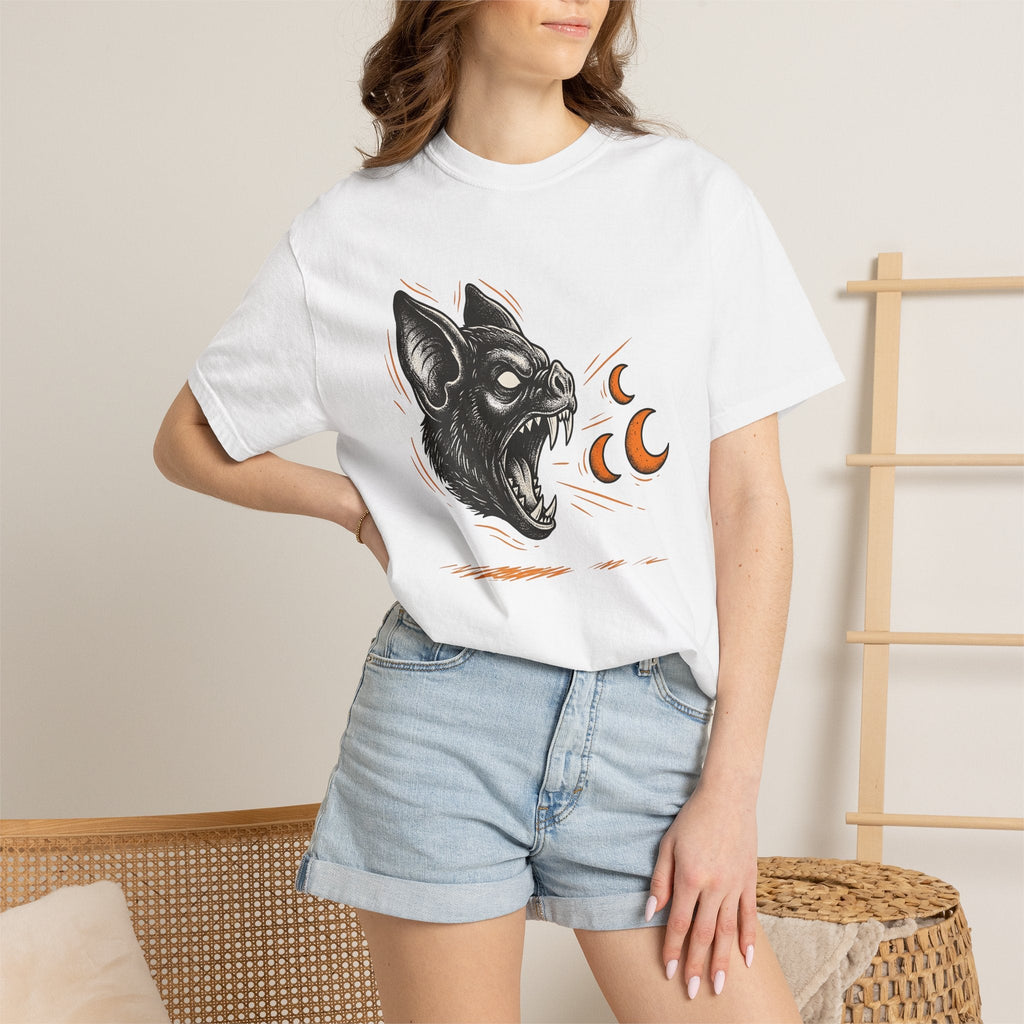 Bat Head Tattoo Style T-Shirt – Gothic Halloween Horror product image 7