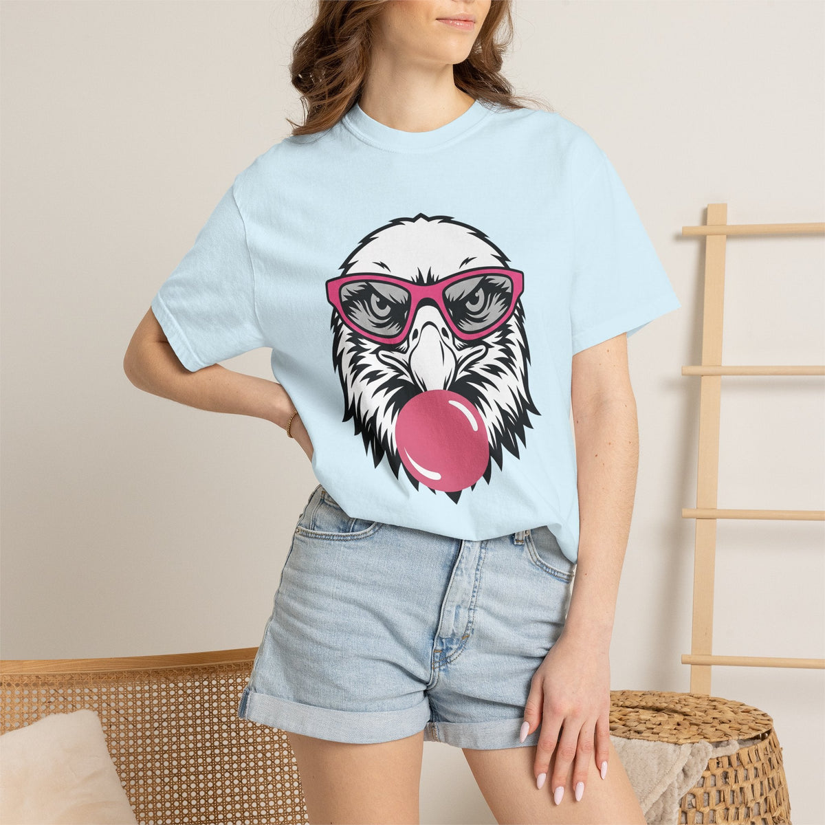 Eagle Goggles Shirt Animals Funny Unisex Gift Cartoon Tee product image 9