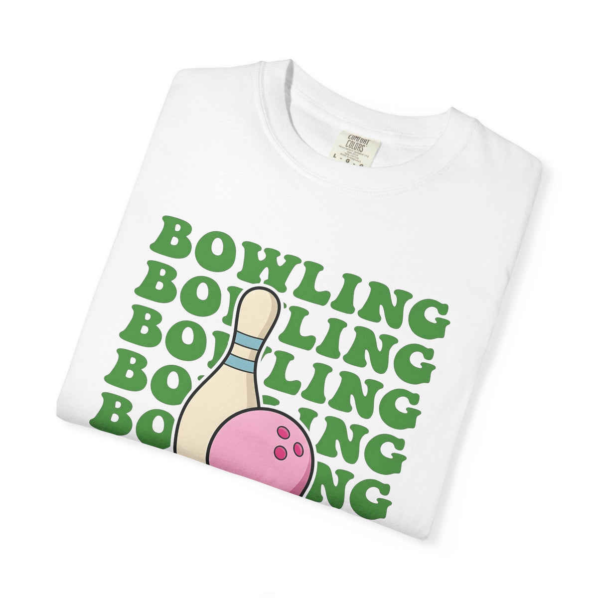 Bowling Ball Pin Shirt Athletics Unisex Gift Comic Tee product image 5