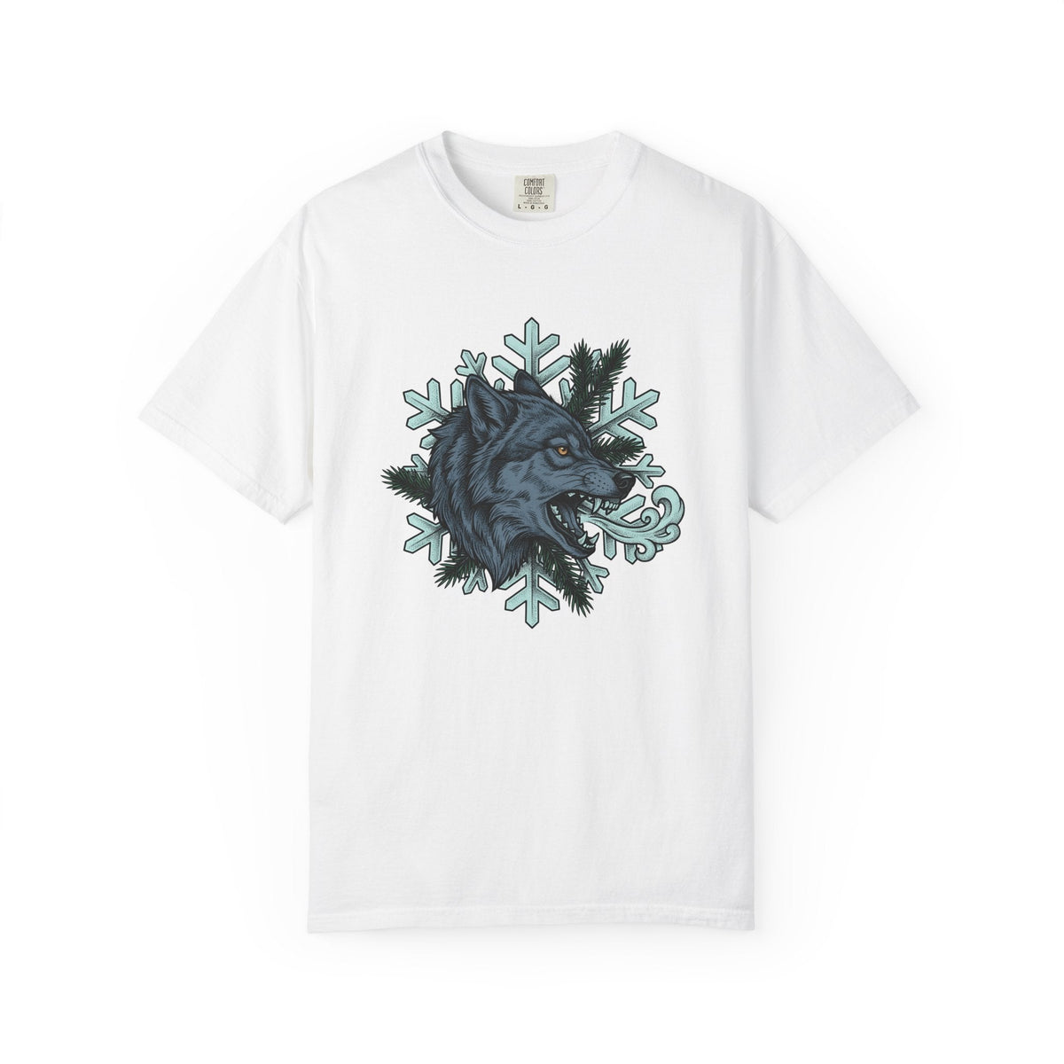 Wolf Head Shirt Winter Animal Unisex Gift Tattoo Style Tee product image 1