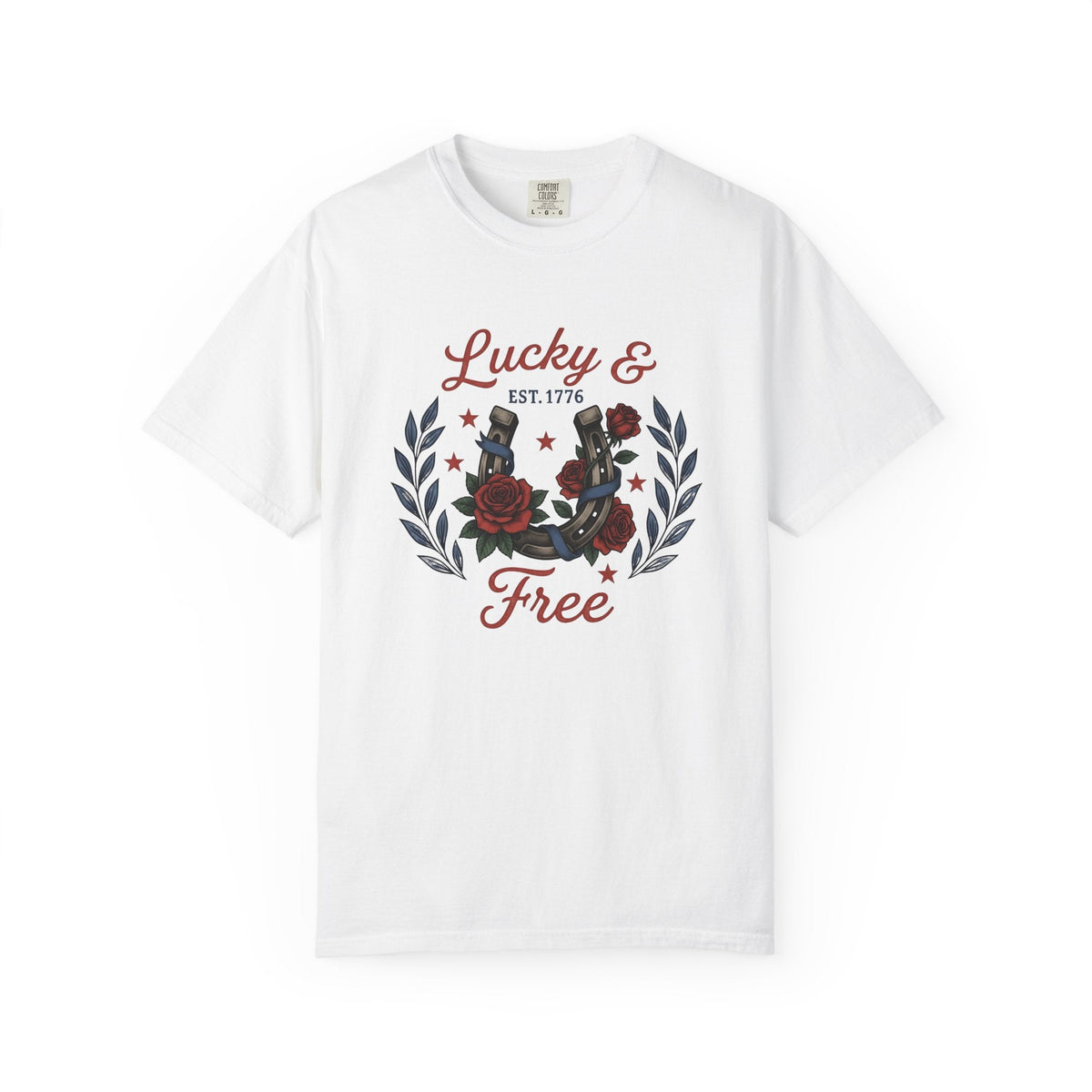 Horseshoe Petals Shirt America Liberty Unisex Gift product image 1