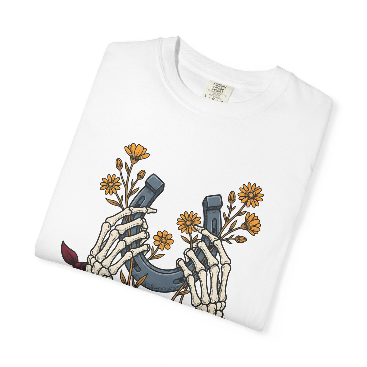 Bone Hands Horseshoe Shirt Cowgirl Ranch Gift Women Neo product image 5