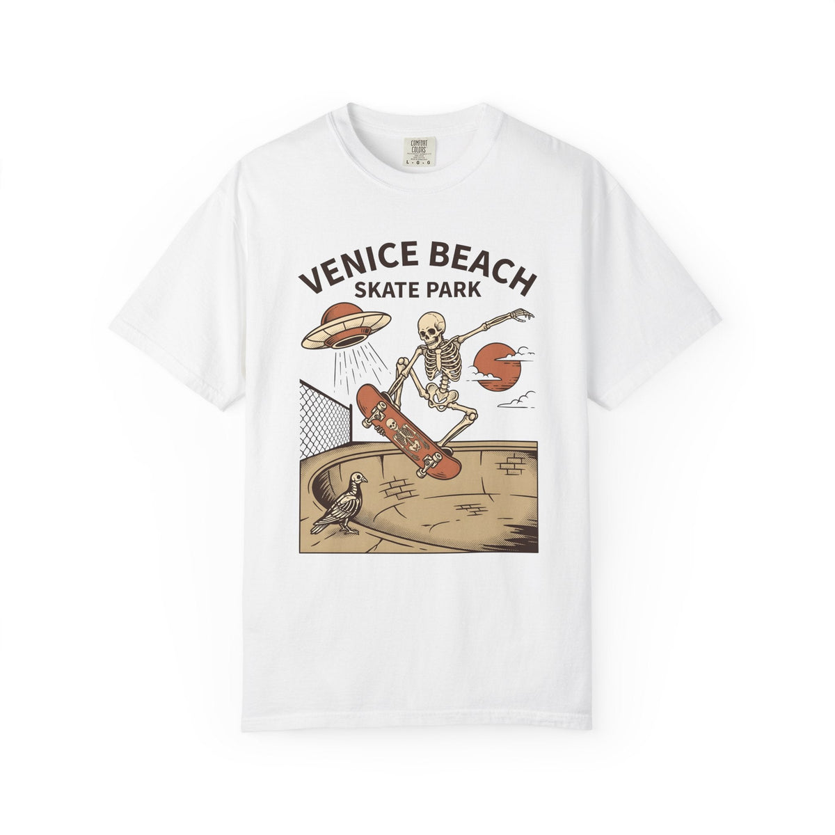 Skeleton Longboard Shirt Skateboarding Casual Wear Unisex product image 1