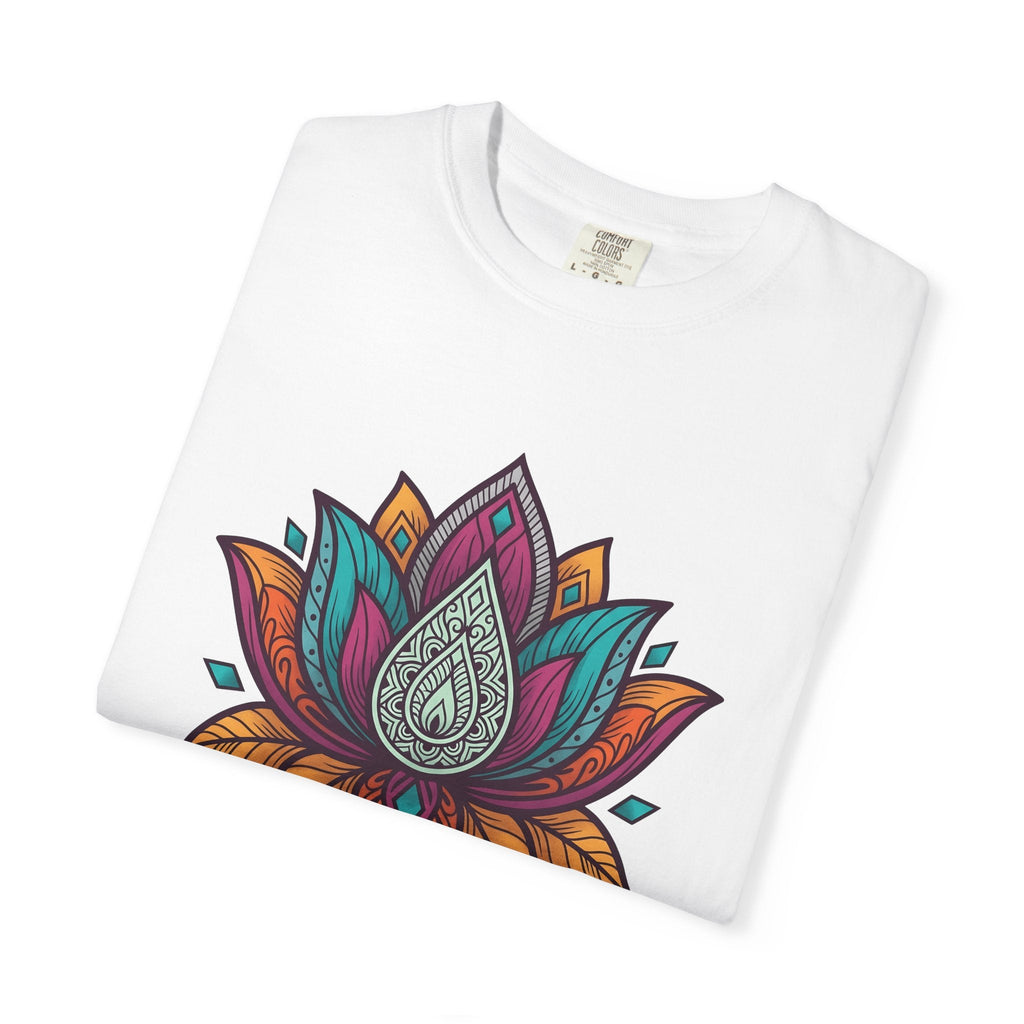 Mandala Lotus Shirt Boho Chic Yoga Unisex Gift Tee Sacred product image 5