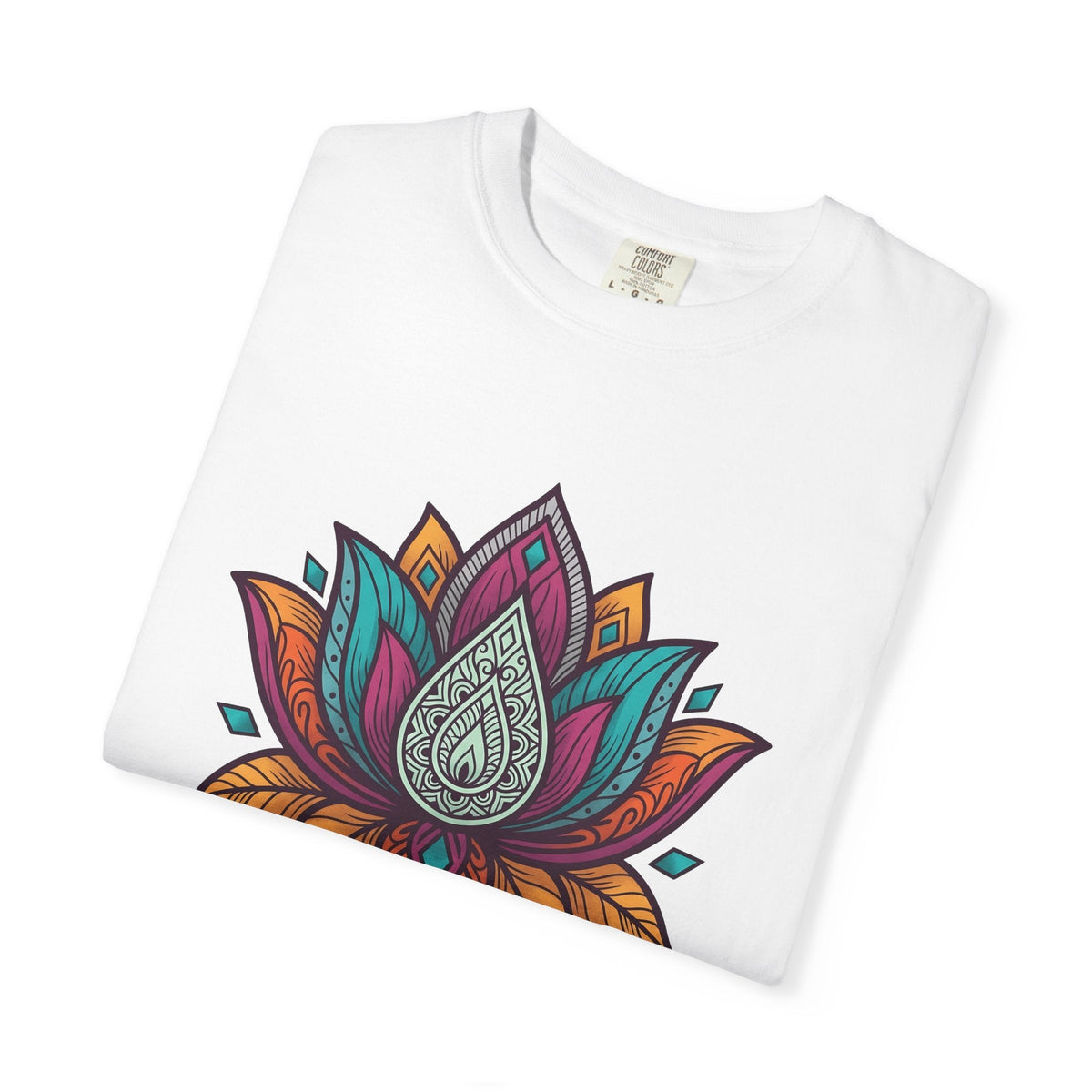 Mandala Lotus Shirt Boho Chic Yoga Unisex Gift Tee Sacred product image 5