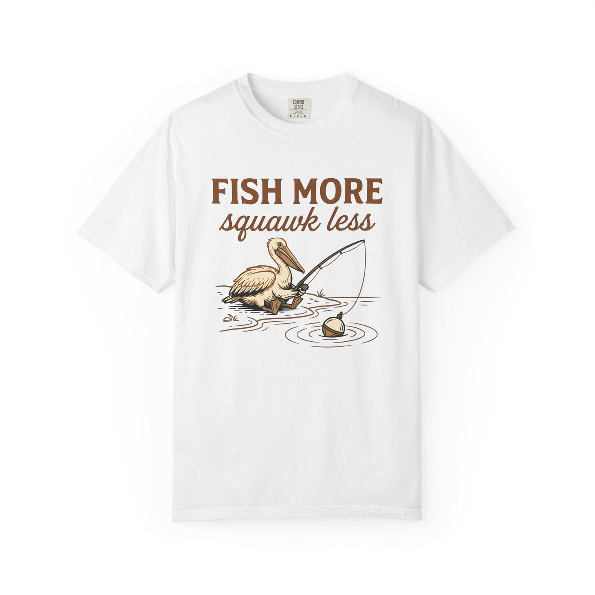 Pelican Fishing Shirt Outdoors Unisex Gift Cartoon Tee product image 1