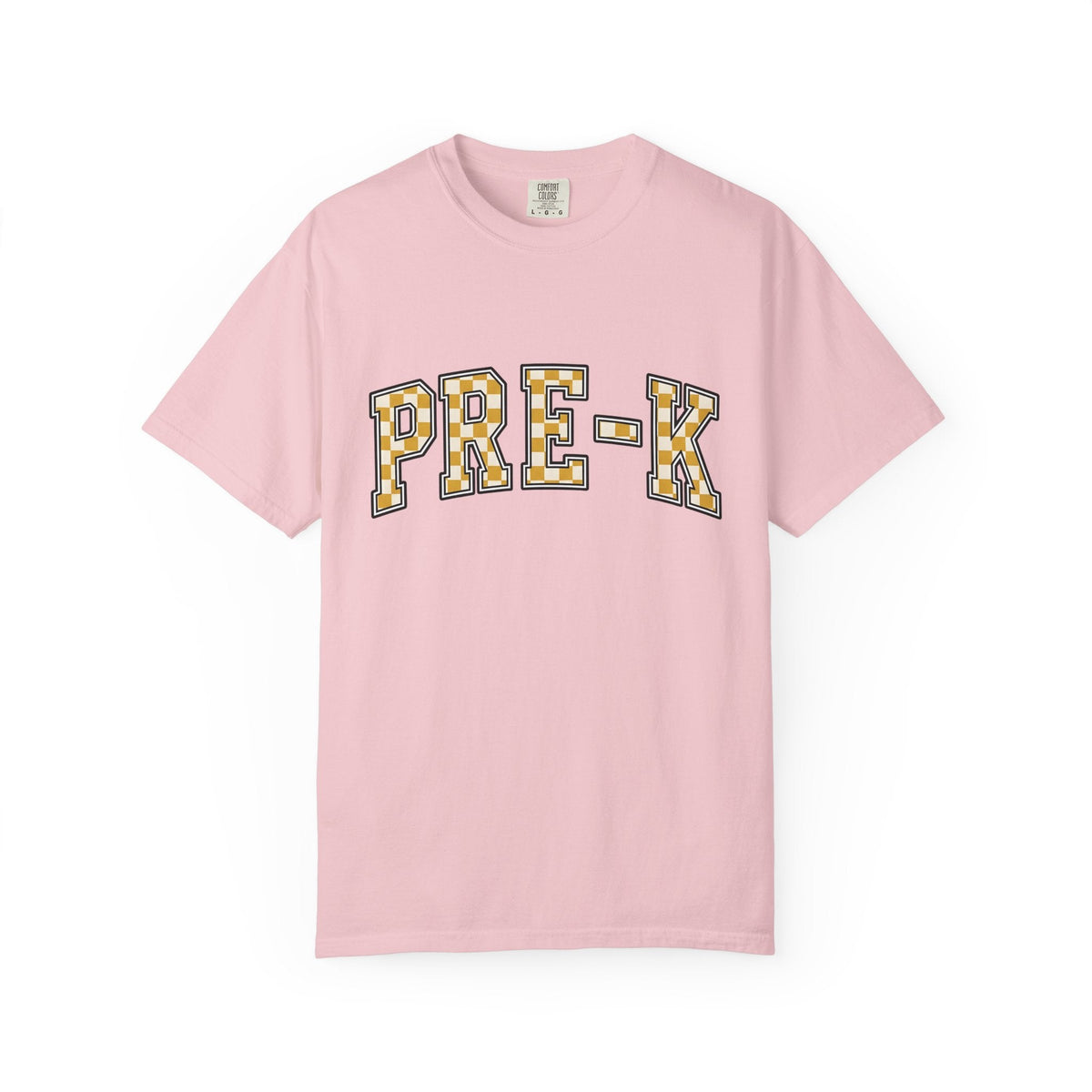 Checkerboard Letter Patches Shirt Teachers Learning Unisex product image 3