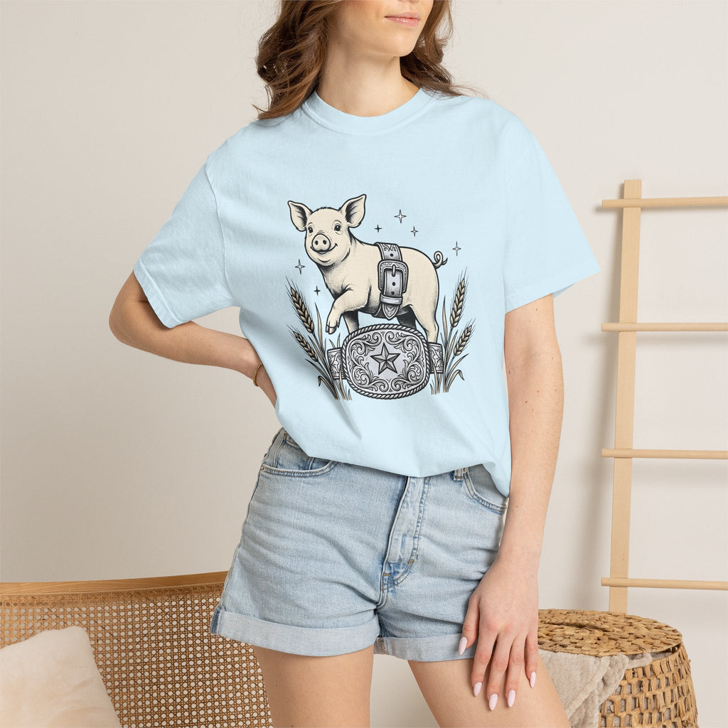 Hog Belt Buckle Shirt Cowgirl Agriculture Gift for Women product image 9