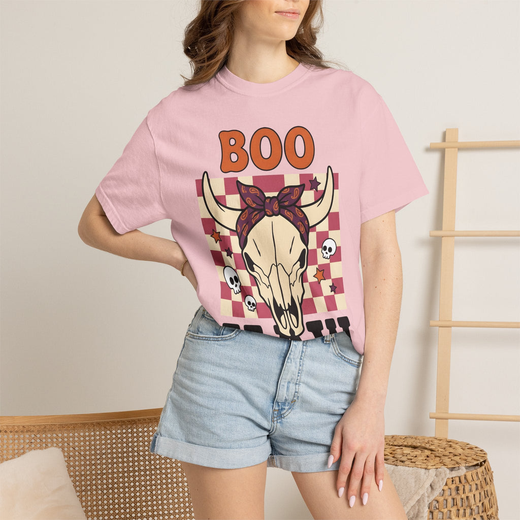 Cow Skull Shirt Cowgirl Western Gift for Women Cartoon Tee product image 12